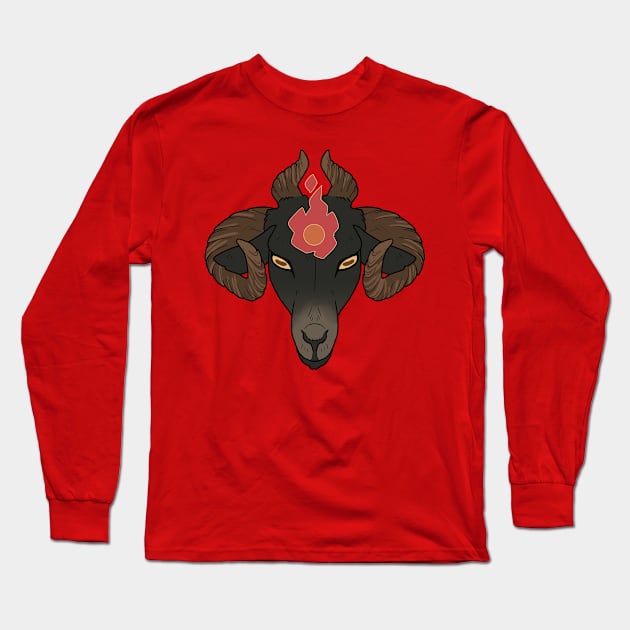 Baaaaphomet Long Sleeve T-Shirt by kickingshoes